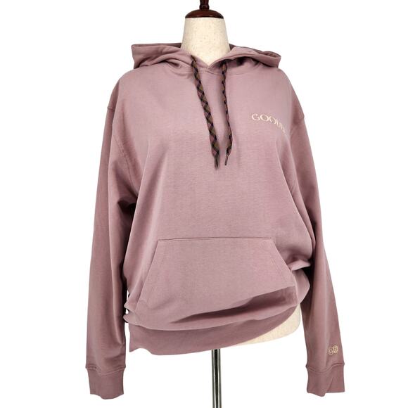 GOODEE x Kotn Women Dusty Rose French Terry V2n Relaxed Oversize Hoodie Size L - Picture 1 of 8